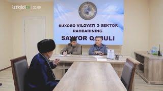 Ichki ishlar boshqarmasi boshligʻining navbatdagi sayyor qabuli (Buxoro)