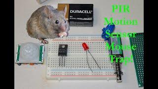 How to Make an Electronic Motion Sensor Mouse Trap (PIR motion sensor and a pull-type solenoid)