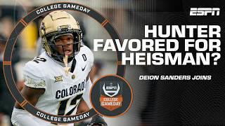 Deion Sanders CALLS OUT McAfee for saying that Hunter is not favored for Heisman  | College GameDay