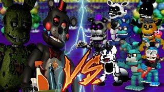 Youtubers Vs. Lefty Boss, Springtrap Final Boss (FNaF World Mod)