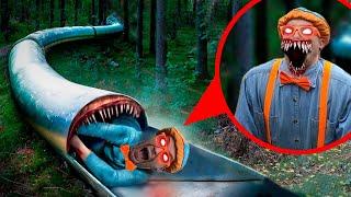 SLIDE EATER eat BLIPPI EXE in the forest