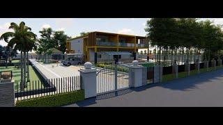 Farm house External design view (3D)