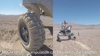Nonprehensile Terrain Manipulation for Planetary Exploration Rovers