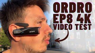 ORDRO EP8 4K Wearable Video Camera REVIEW | Video Test