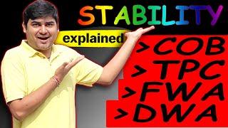 Ship Stability | Ship Stability Basic | COB | TPC | FWA | DWA