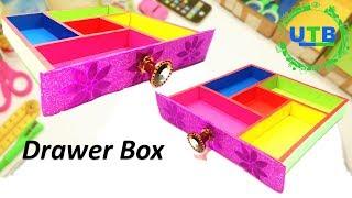 DIY How to make a Cardboard Drawer Organizer Storage Box