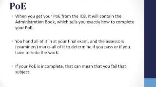 ICB Exams 10 point checklist