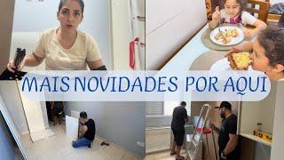 INÍCIO DE UM SONHO | O PLANEJADO DO QUARTO E SACADA | COMPREI ESTANTE MULTIUSO PARA ORGANIZAR