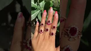 red diamond ring l engagement ring  l @applepieglamorous