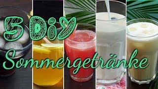 5 DIY SOMMERGETRÄNKE | erfrischende Getränke für den Sommer [EISTEE, PINA COLADA, EISKAFFEE..]