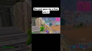 Bro gave me a free win #fortnite #fortnitefunny #fortniteclips