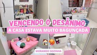 VENCENDO O DESÂNIMO  | FAXINA COMPLETA NA CASA PARA O FINAL DE SEMANA 