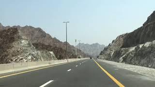 Khorfakkan tunnel road Sharjah UAE - Longest tunnel in Middle East - Uae tourism