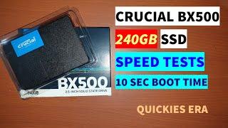 CRUCIAL BX500 240GB SSD|COMPLETE SPEED TEST|UNDER 2400||