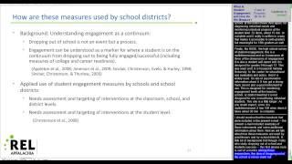 What Is Student Engagement and How Do We Measure It? (REL Appalachia)