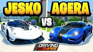 Koenigsegg Jesko VS Agera RS In Driving Empire!