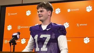 Clemson Quarterback Christopher Vizzina Ahead of Spring Game