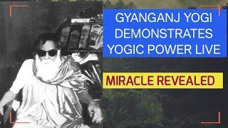 GYANGANJ YOGI DEMONSTRATES YOGIC SAKTI (POWER) LIVE TO PEOPLE