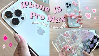 unboxing  iPhone 13 Pro Max  Silver 256GB + case haul  (with link) *aesthetic* | malaysia