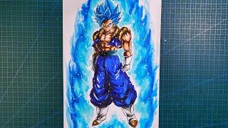 How to Draw Vegito and Gogeta Fusion [Super Gogito] Full Body