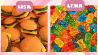 Lisa or Lena | Food candy cake sweet cream #choose #lisaorlena #lisa #lena