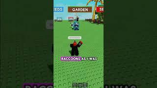 Using A RACOON ARMY To Steal TRILLIONS In Grow A Garden #roblox #growagarden