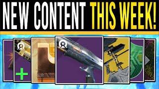 Destiny 2: NEW CONTENT THIS WEEK! August REVEALS, New Weapon, DOUBLE Loot, Saint Mission & Exotics