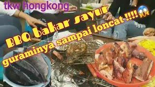 BBQ gaess !!!bakar sayur || ikan guraminya loncat