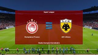 Olympiacos vs. AEK Athens | Super League 1 2024/2025 | eFootball PES