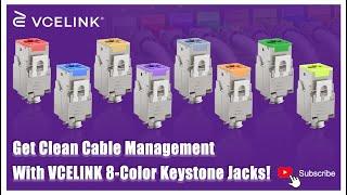 Product Review: Get Clean Cable Management With VCELINK 8-Color Keystone Jacks!