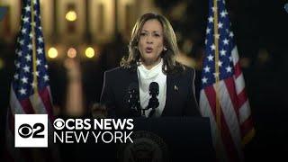 Kamala Harris speaks to the nation in D.C., Donald Trump appears in Pennsylvania