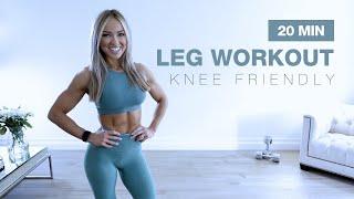 20 MIN KNEE FRIENDLY LEG WORKOUT with Dumbbells | NO JUMPING