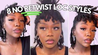 EASY LOC STYLES (BEGINNER FRIENDLY) | SHORT STARTER LOCS | NO RETWIST | DREADLOCK