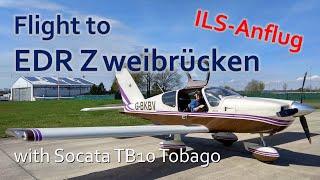  Flight to Zweibrücken with a Socata TB10 Tobago