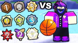 1V1 vs EVERY RANK in Hoopz! (Roblox Basketball)