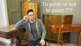 Do I restore the furniture or paint the furniture?