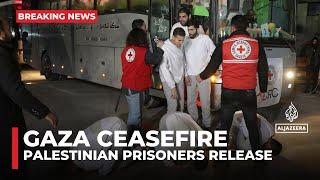 Emotional scenes in Gaza as hundreds of Palestinian detainees arrive at European Hospital