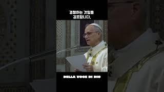 5월 25일 교황 레오 14세 착좌식 강론에서