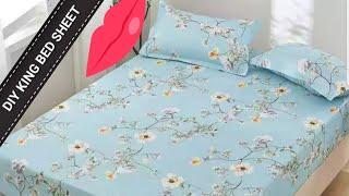 KING SIZE BED SHEET AND 2 PCS PILLOW CASES/FOR CHRISTMAS AND DAILY USE. PLEASE WATCH AND SUBSCRIBE