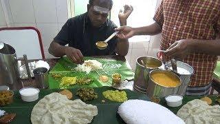 Chennai Lunch Only 60 rs ($ 0.85) | Worlds Best Cheapest Thali in India | Best Food Tamil Nadu