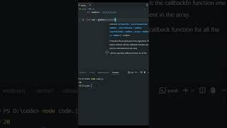 JavaScript Array sum #shorts