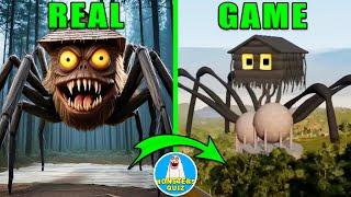 Spider House Head VS Real Life - All Eater Monster / Guess Eater MONSTER'S VOICE?!