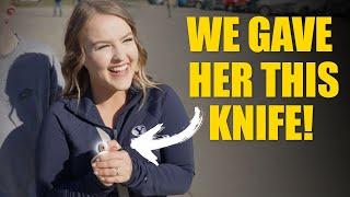 Giving Knives To Strangers! || Why Doesn't Everyone Carry a Pocket Knife?