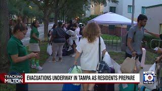 Residents in Tampa area being told to evacuate,