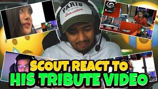 Scout reacts to fan made Tribute video ️ |  Gets Emotional 