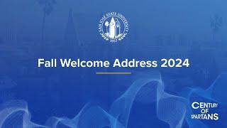 San José State University 2024 Fall Address