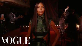 Supermodels Naomi, Cindy, Linda & Christy Stun the Vogue World Crowd