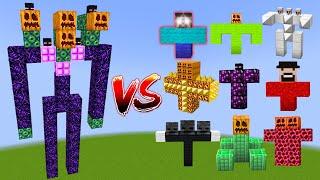 TITAN ENDERMAN vs All Minecraft Bosses - Minecraft Mob Battle