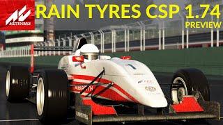 Assetto Corsa CSP 1.74 Preview Rain Tyres and Physics!