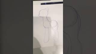 how to draw an mlp base :Db #viral #art #tutorial #mlp